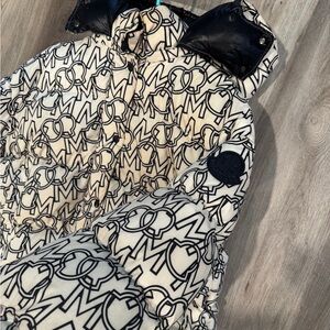 Moncler Black and White Bomber Jacket